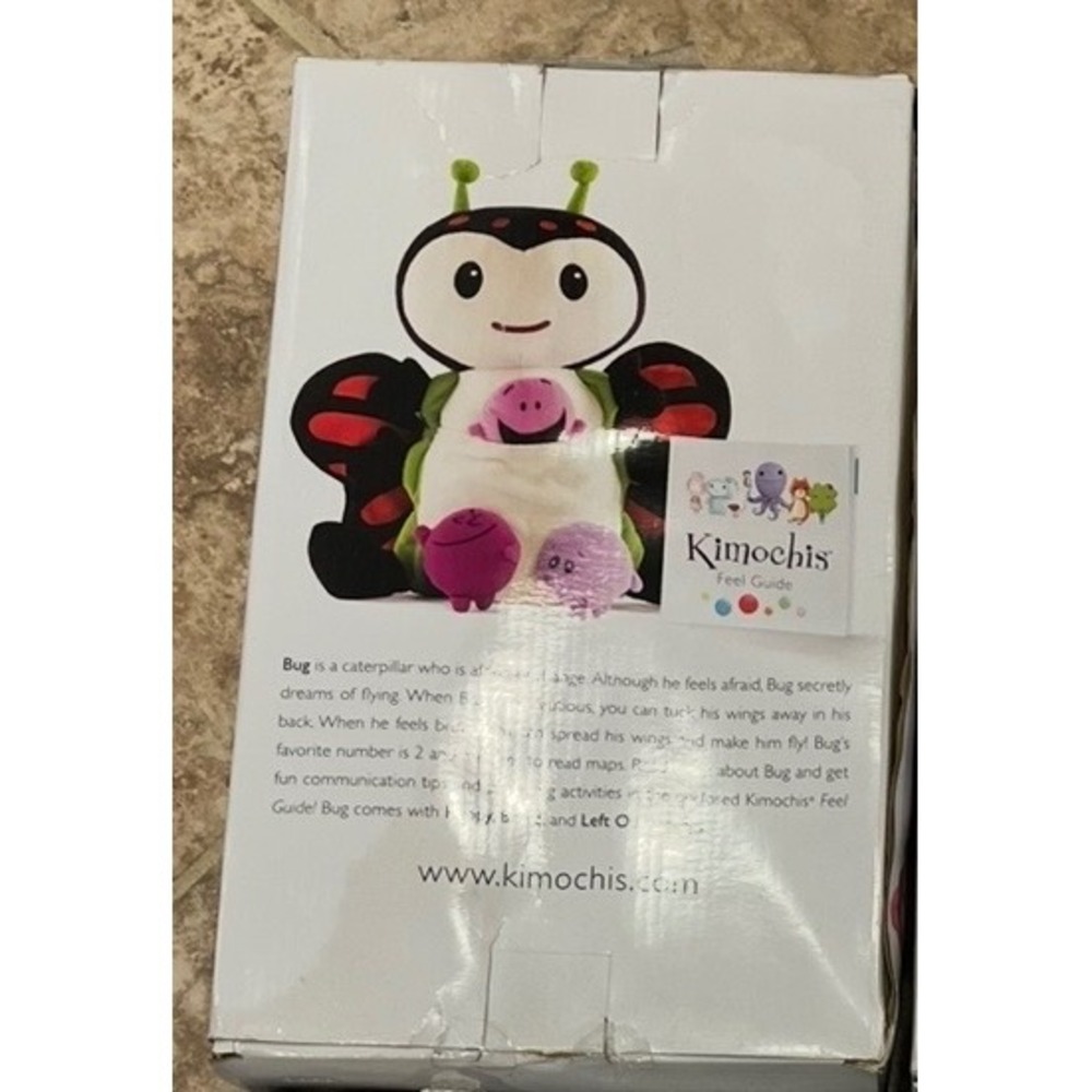 Kimochis Bug Plush Toy with Feelings Inside Social Emotional Learning - Picture 2 of 2